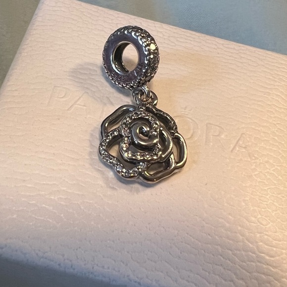 Pandora Shimmering Rose Dangle Charm - Picture 3 of 6
